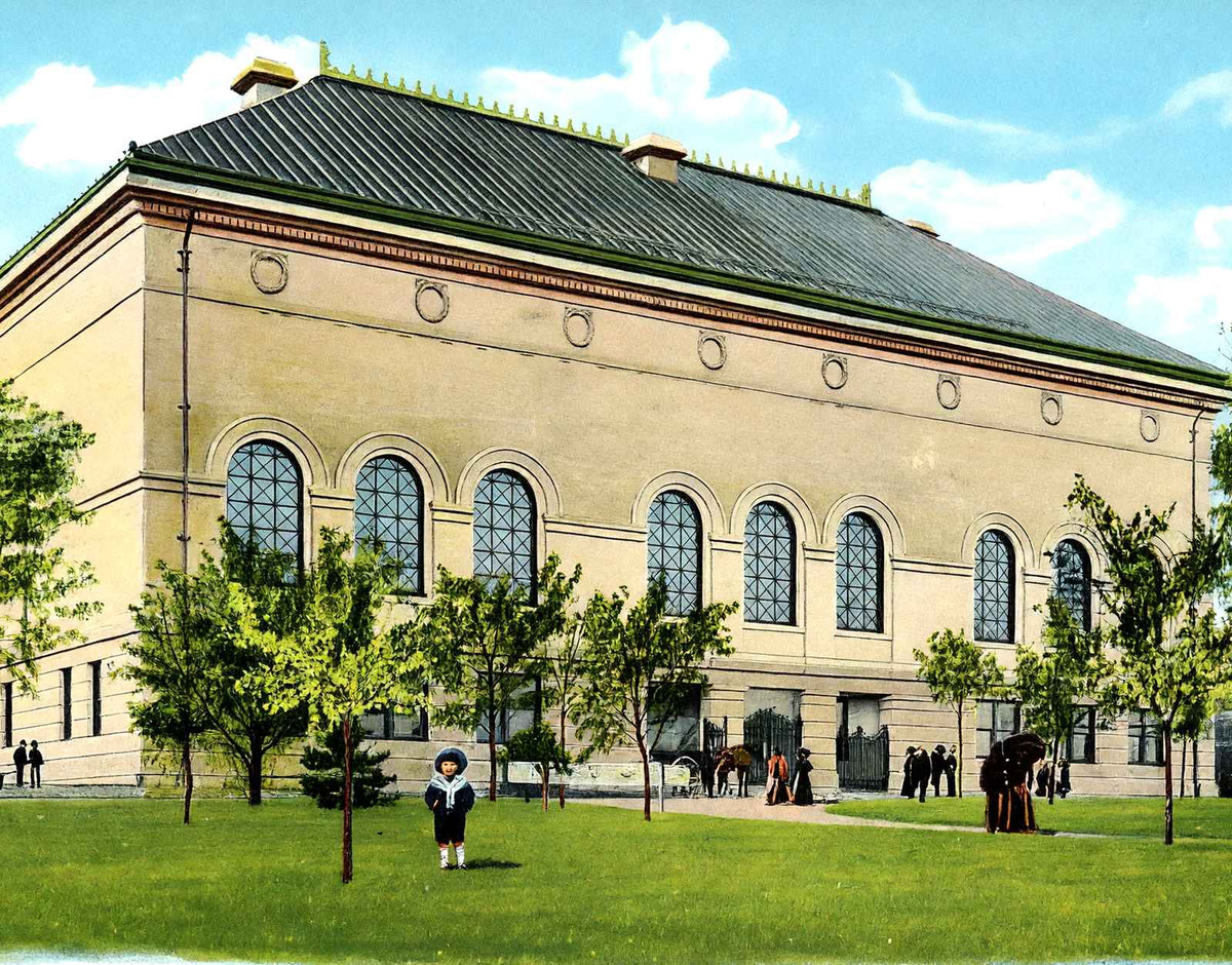 Art Museum, Worcester, Massachusetts in 1904 Vintage Print (7 Sizes) - Enhanced