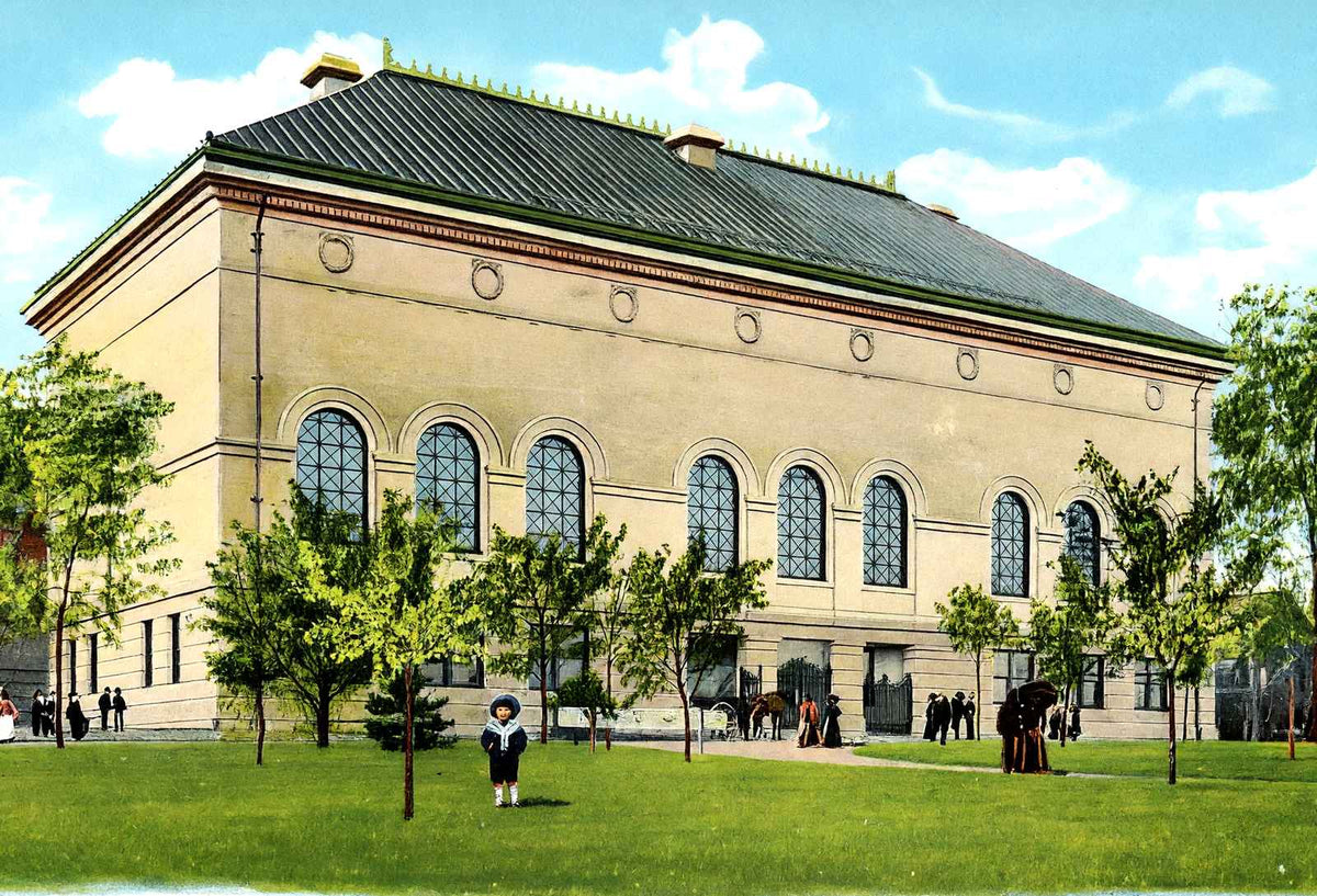 Art Museum, Worcester, Massachusetts in 1904 Vintage Print (7 Sizes) - Enhanced