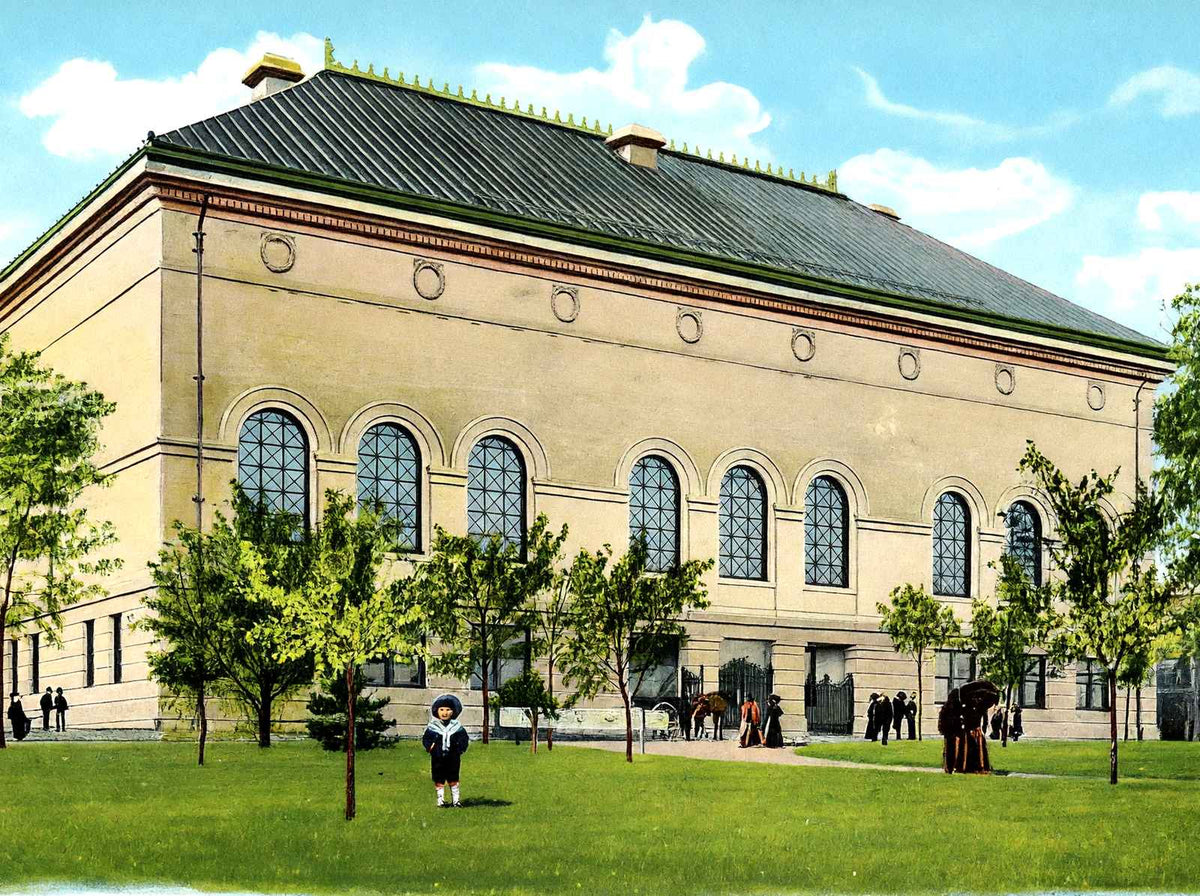 Art Museum, Worcester, Massachusetts in 1904 Vintage Print (7 Sizes) - Enhanced