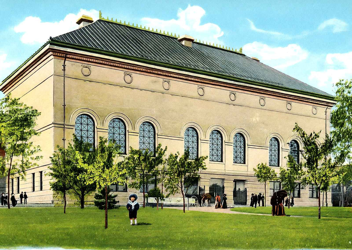 Art Museum, Worcester, Massachusetts in 1904 Vintage Print (7 Sizes) - Enhanced