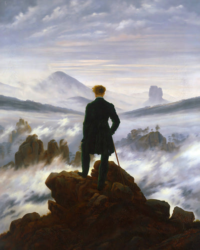 Wanderer Above the Sea of Fog Painting by Caspar Friedrich 8x10" Art Print
