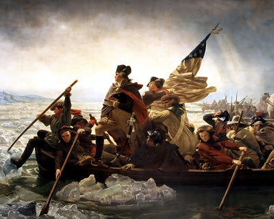 George Washington Crossing the Delaware Painting 8x10" Art Print