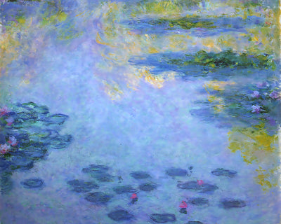 Water Lilies (1906) Painting by Claude Monet 8x10" Art Print