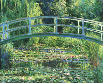 Water Lilies and Japanese Bridge Painting by Claude Monet 8x10" Art Print