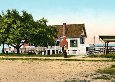 Yacht and Country Club Tampa FL in 1905 Vintage Print (7 Sizes)
