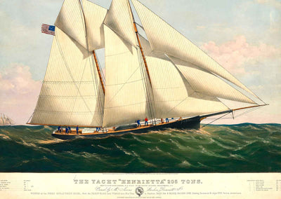Yacht Henrietta 205 Tons Art Print (6 Sizes) - Sail Boat