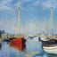 Yachts at Argenteuil 1875 Painting by Claude Monet Art Print (6 Sizes)