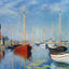 Yachts at Argenteuil 1875 Painting by Claude Monet Art Print (6 Sizes)