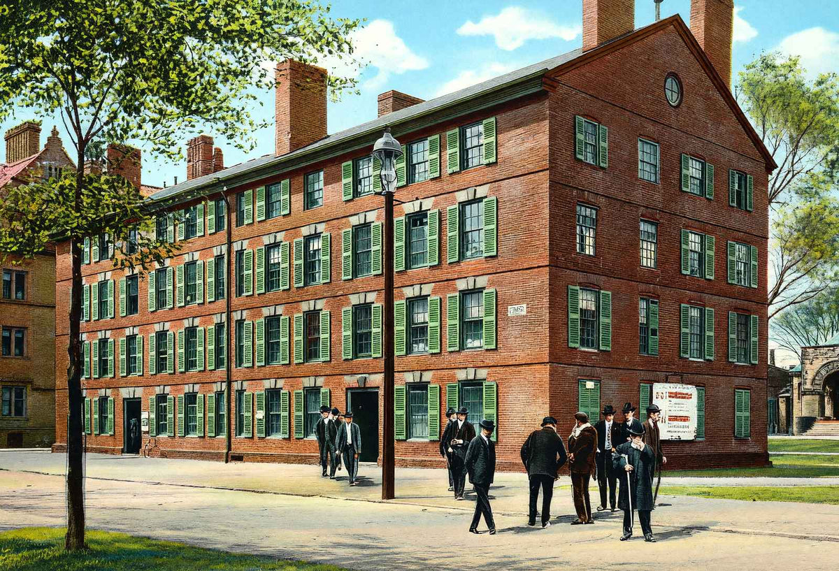 Yale University Old South Middle in 1904 Vintage Print (7 Sizes)