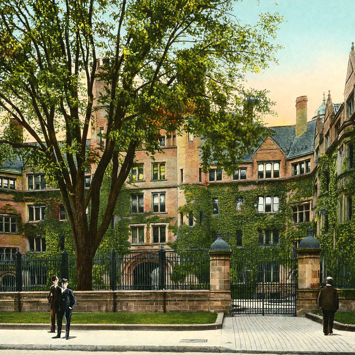 Yale University Vanderbilt Hall in 1904 Vintage Print (7 Sizes) - Premium Print