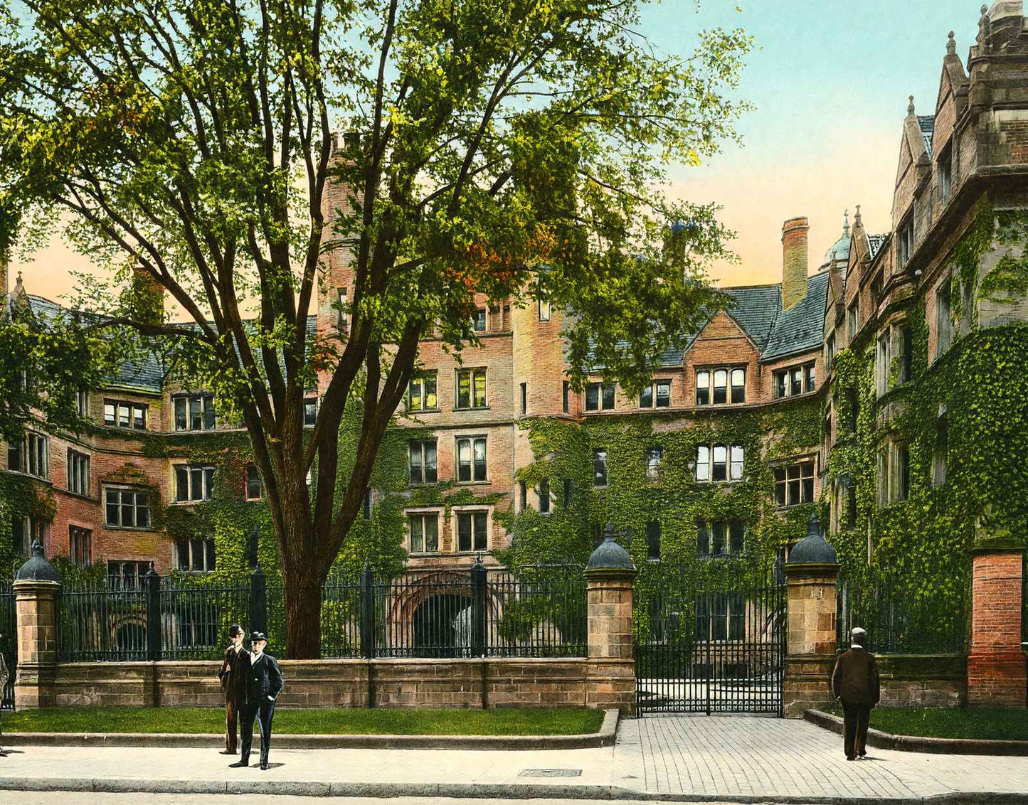 Yale University Vanderbilt Hall in 1904 Vintage Print (7 Sizes) - Premium Print