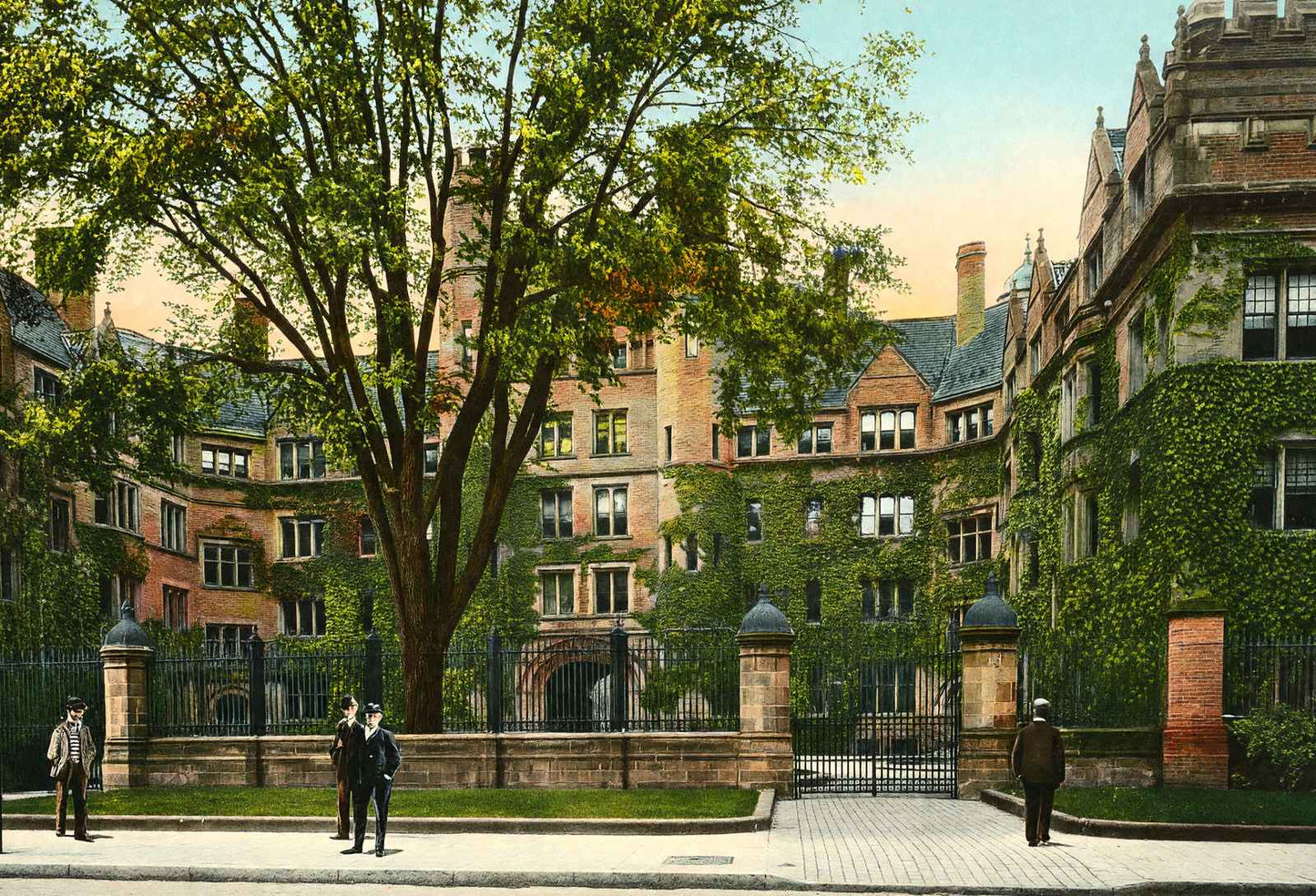 Yale University Vanderbilt Hall in 1904 Vintage Print (7 Sizes) - Premium Print