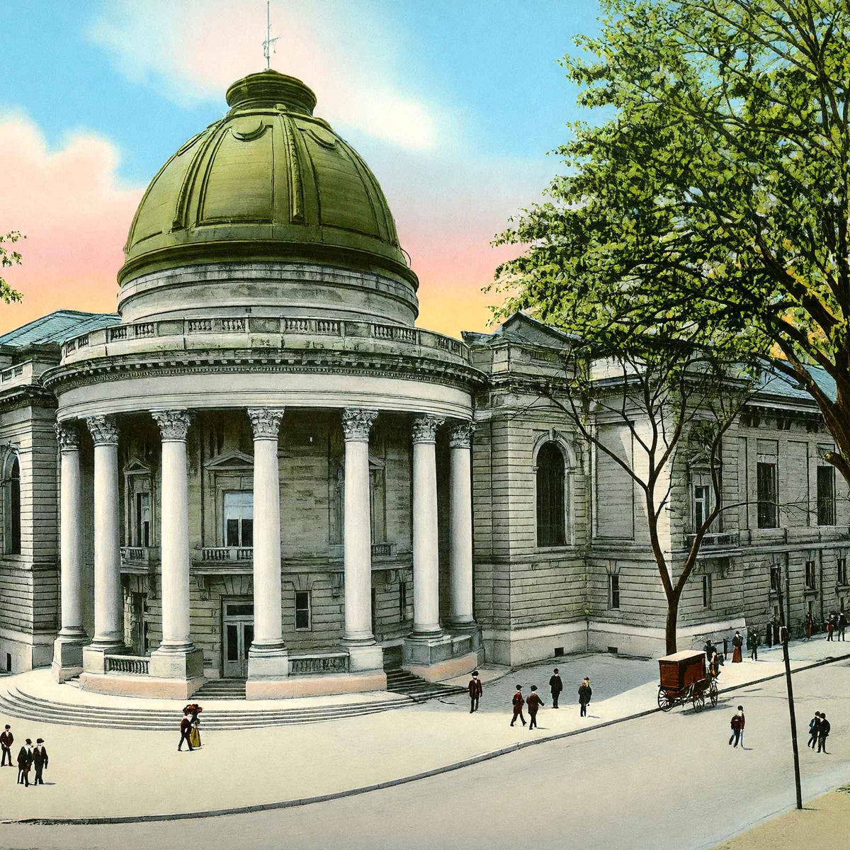 Yale Woolsey Hall and Dining Room 1904 Vintage Print (7 Sizes) - Enhanced