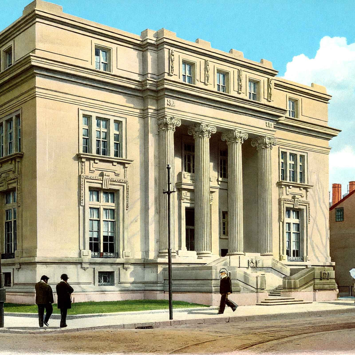 Yale University Byers Memorial Hall in 1904 Vintage Print (7 Sizes) - Restored