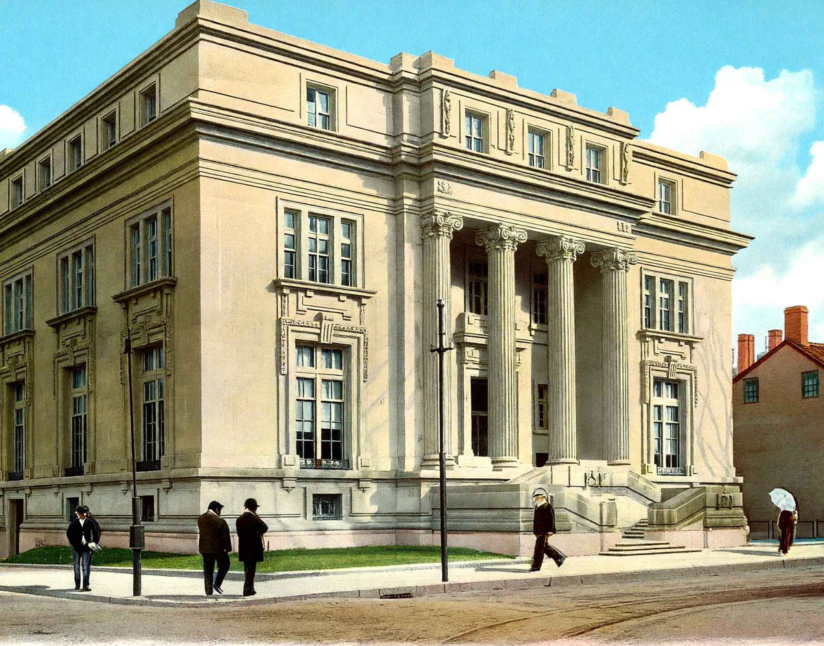Yale University Byers Memorial Hall in 1904 Vintage Print (7 Sizes) - Restored