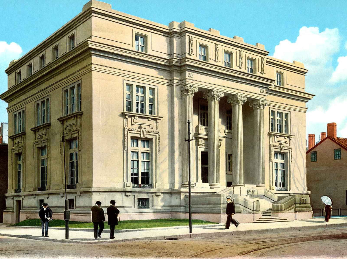 Yale University Byers Memorial Hall in 1904 Vintage Print (7 Sizes) - Restored