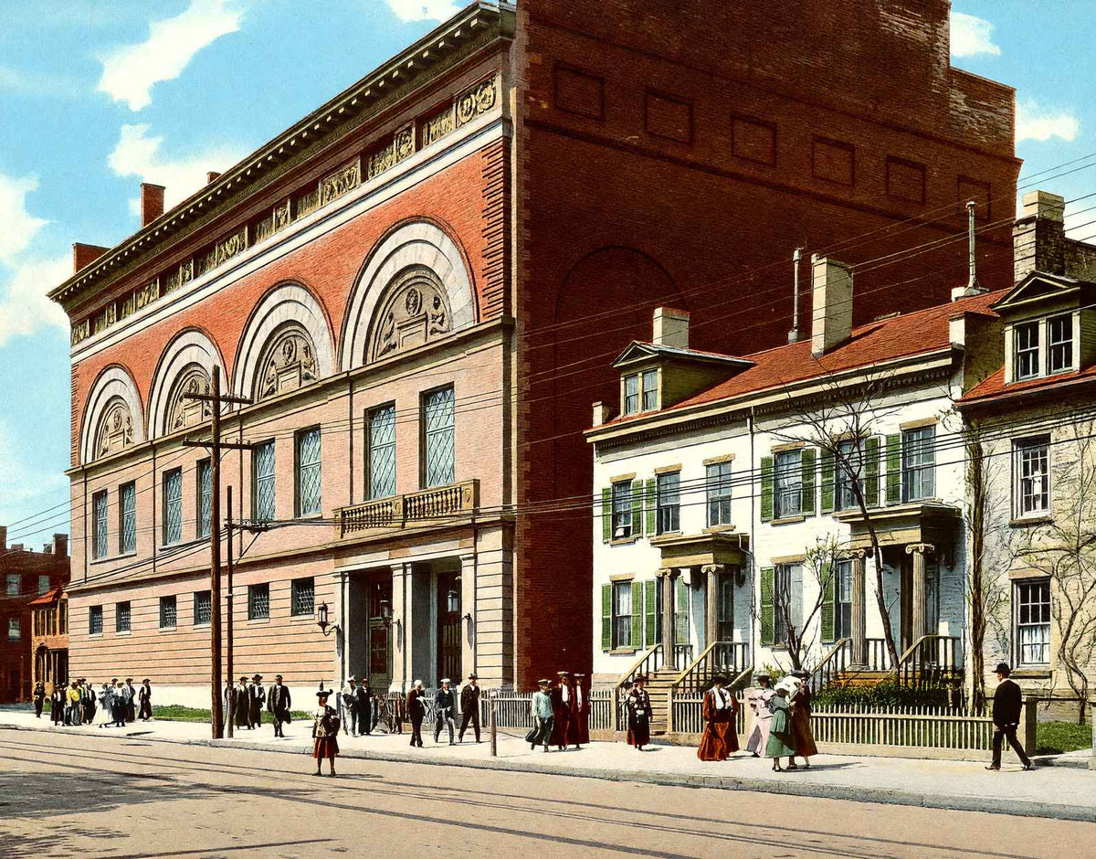 Yale University Gymnasium in 1904 Vintage Print (7 Sizes) - Premium Quality