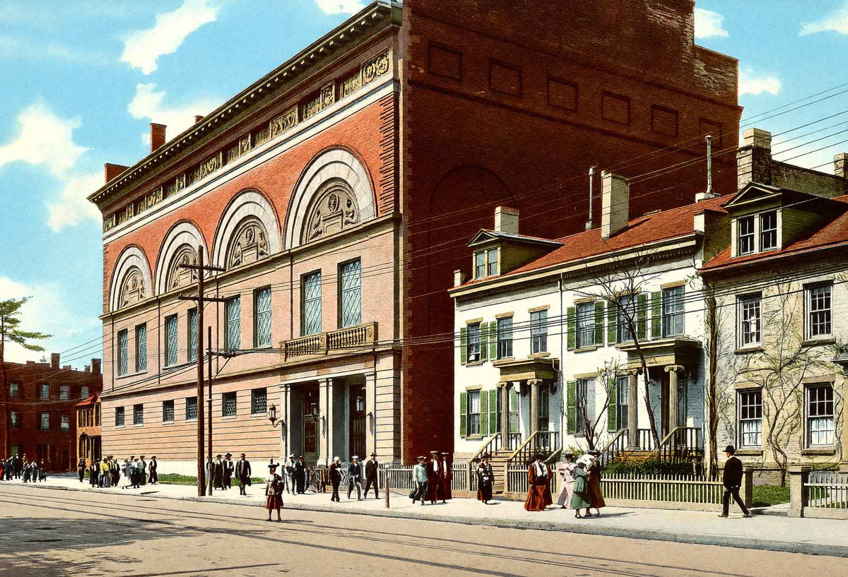 Yale University Gymnasium in 1904 Vintage Print (7 Sizes) - Premium Quality