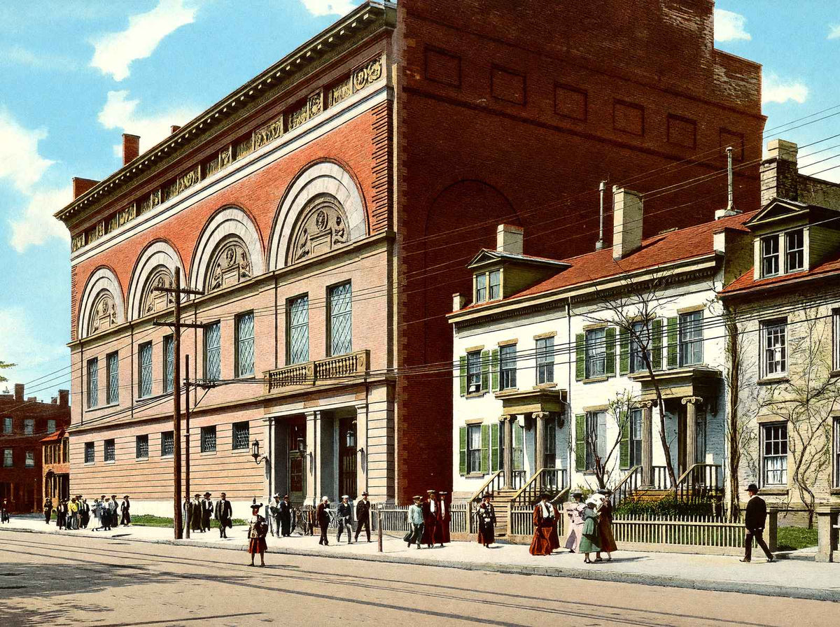 Yale University Gymnasium in 1904 Vintage Print (7 Sizes) - Premium Quality