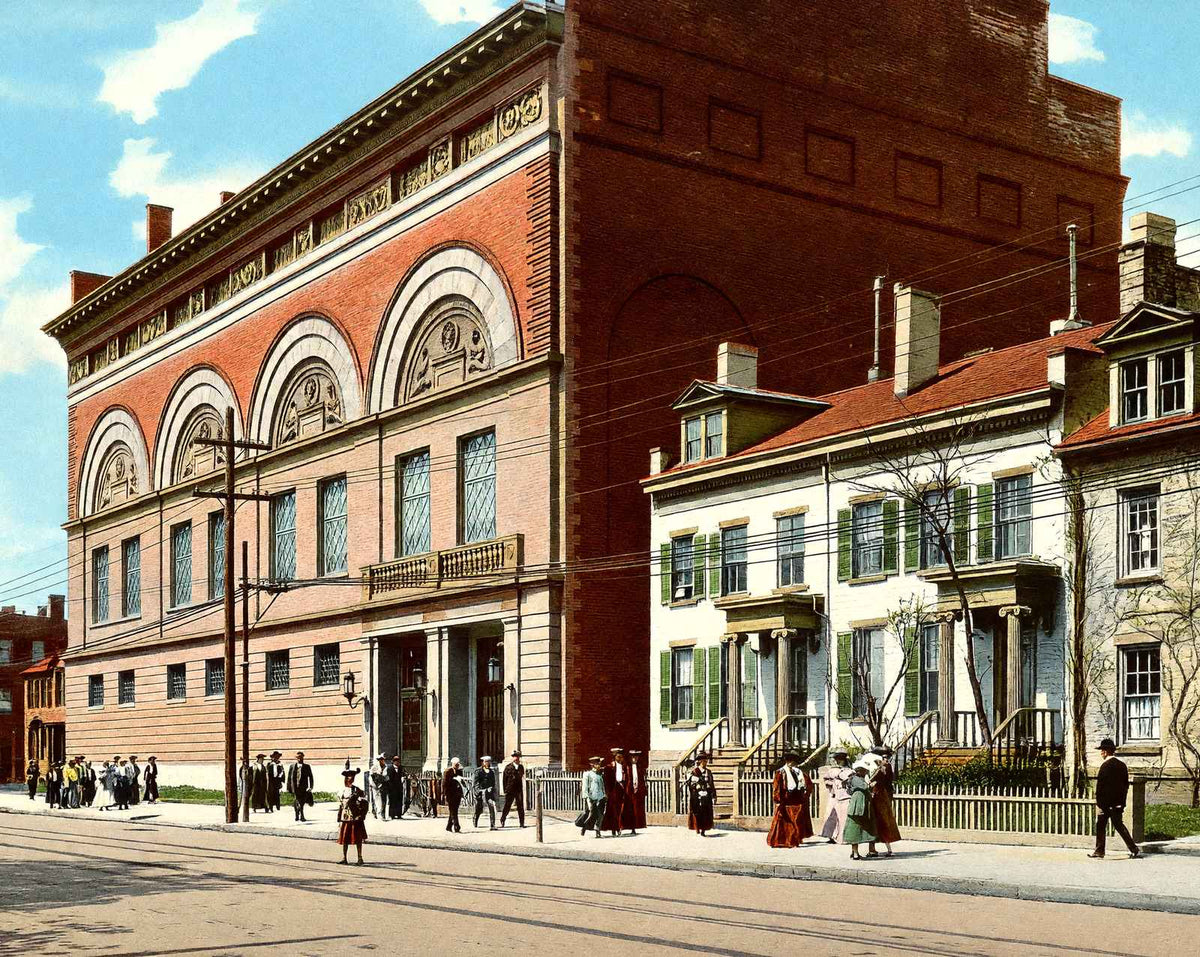 Yale University Gymnasium in 1904 vintage print