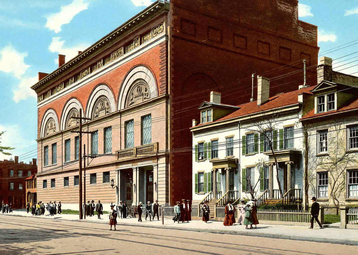 Yale University Gymnasium in 1904 Vintage Print (7 Sizes) - Premium Quality