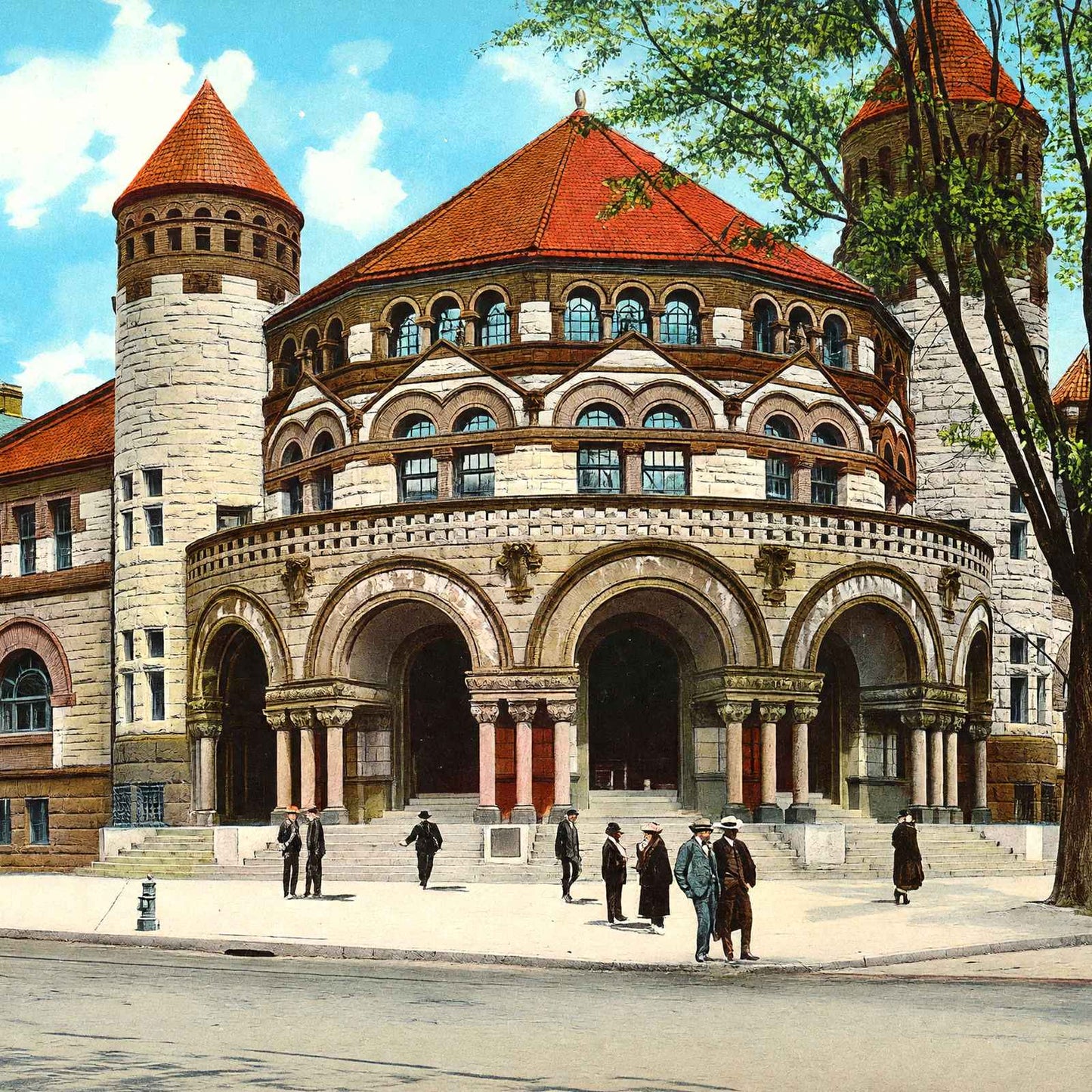 Yale University Osborn Hall in 1904 Vintage Print (7 Sizes) - Reproduction