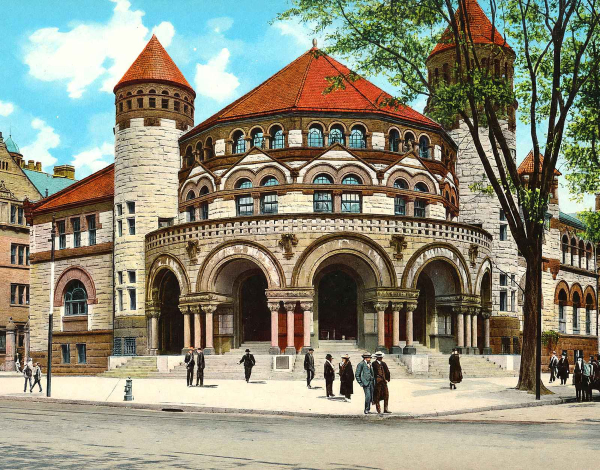 Yale University Osborn Hall in 1904 Vintage Print (7 Sizes) - Reproduction