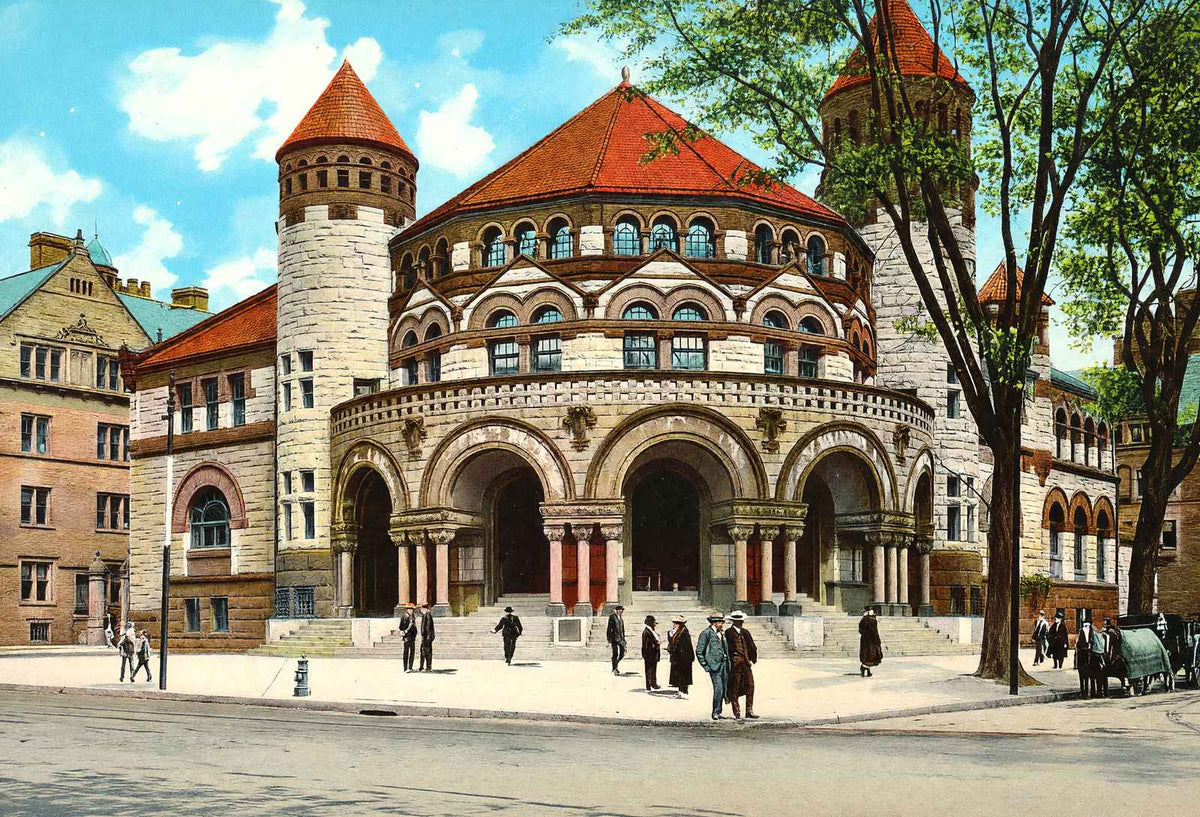 Yale University Osborn Hall in 1904 Vintage Print (7 Sizes) - Reproduction