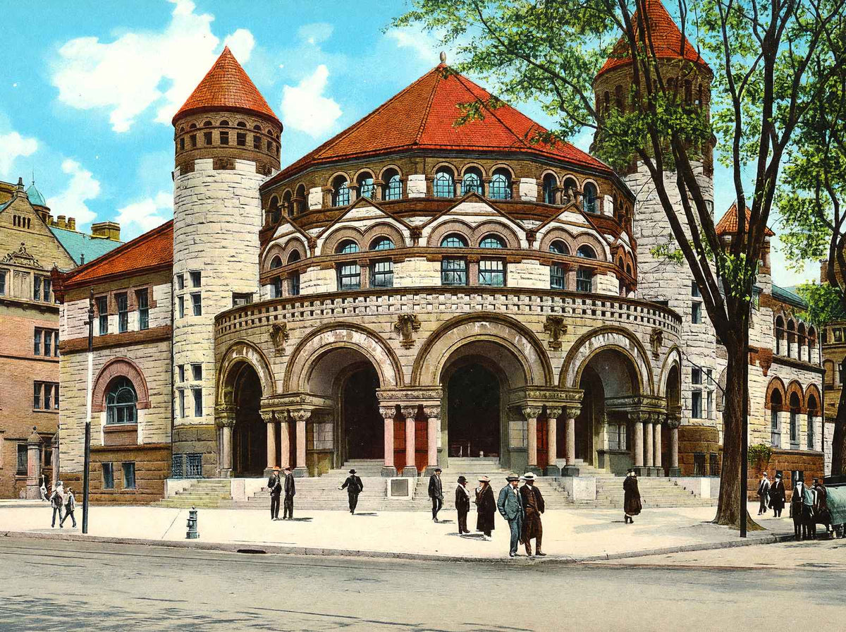 Yale University Osborn Hall in 1904 Vintage Print (7 Sizes) - Reproduction