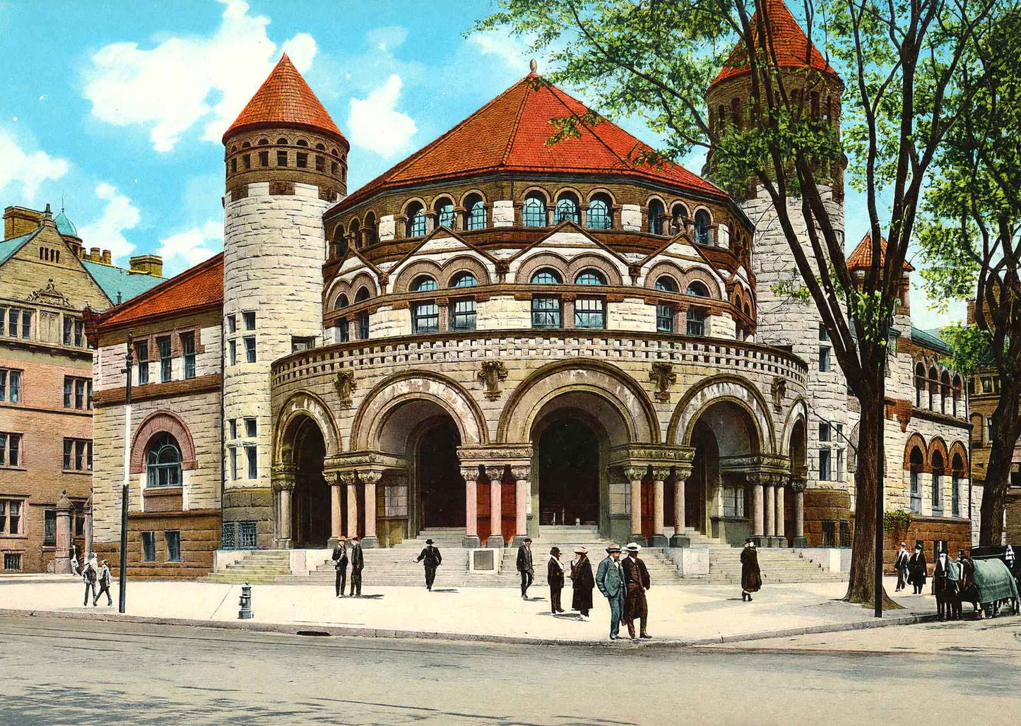 Yale University Osborn Hall in 1904 Vintage Print (7 Sizes) - Reproduction