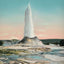 Yellowstone Castle Geyser in Action in 1907 Vintage Print (7 Sizes)