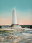 Yellowstone Castle Geyser in Action in 1907 Vintage Print (7 Sizes)