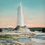 Yellowstone Castle Geyser in Action in 1907 Vintage Print (7 Sizes)