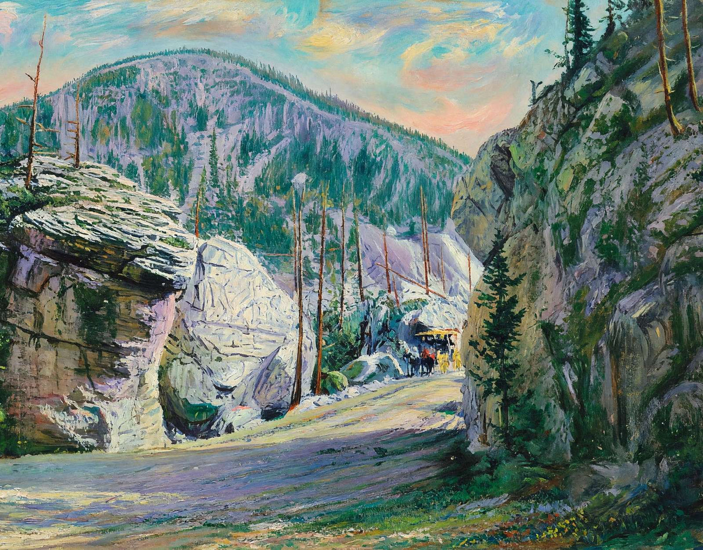 Yellowstone Silver Gate in 1907 Art Print (7 Sizes)