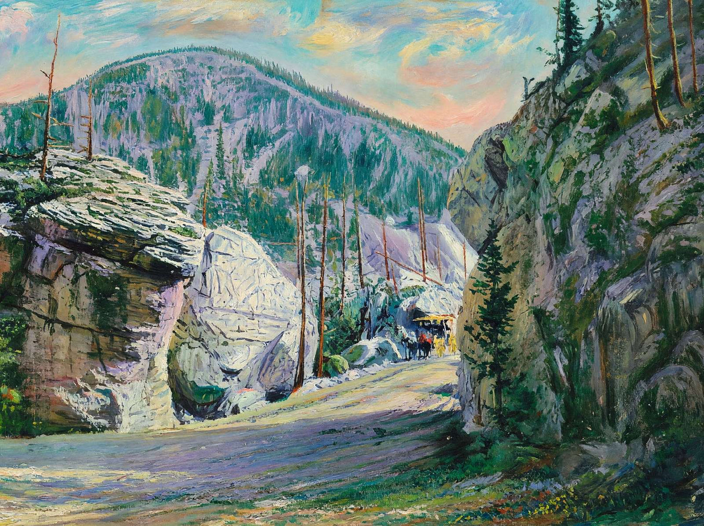 Yellowstone Silver Gate in 1907 Art Print (7 Sizes)