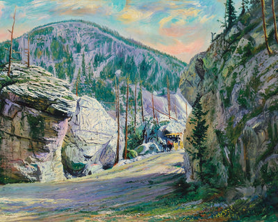 Yellowstone Silver Gate in 1907 art print