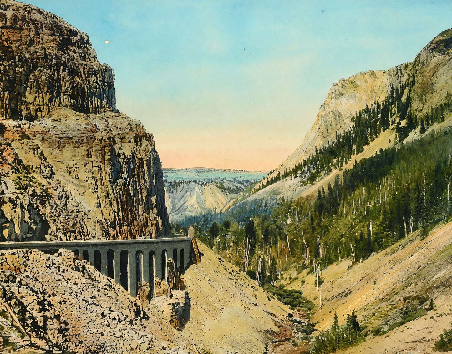 Yellowstone's Golden Gate in 1907 Art Print (7 Sizes)