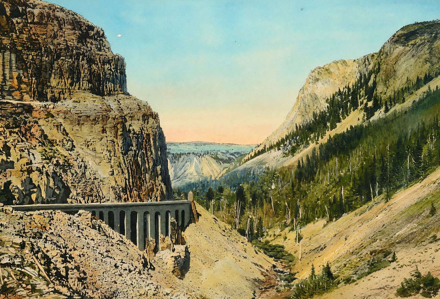 Yellowstone's Golden Gate in 1907 Art Print (7 Sizes)