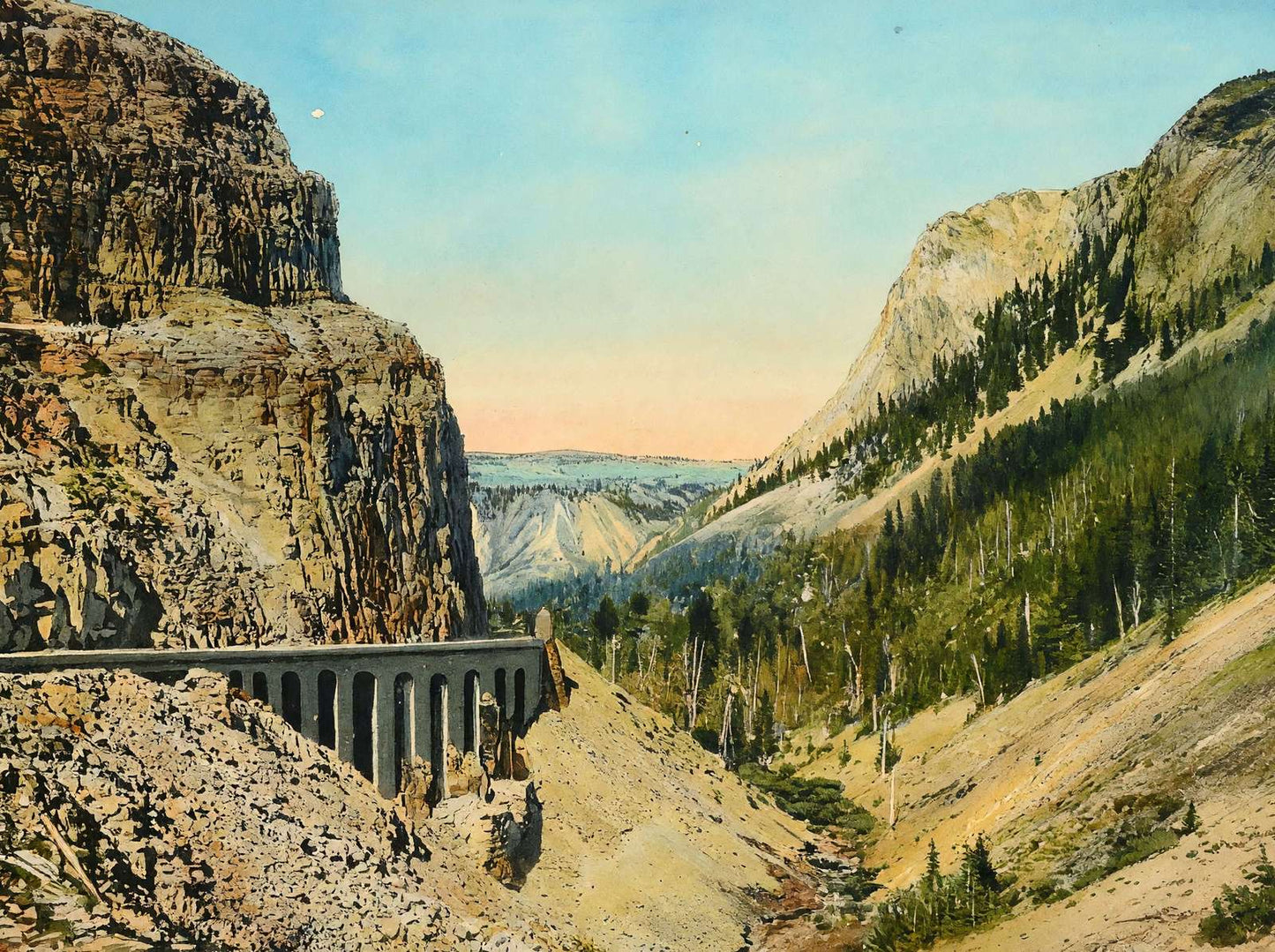 Yellowstone's Golden Gate in 1907 Art Print (7 Sizes)