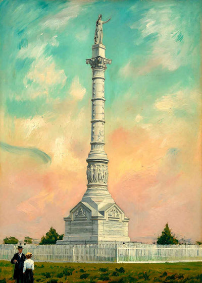 Yorktown Monument VA in 1907 Art Print (7 Sizes) - Premium Quality