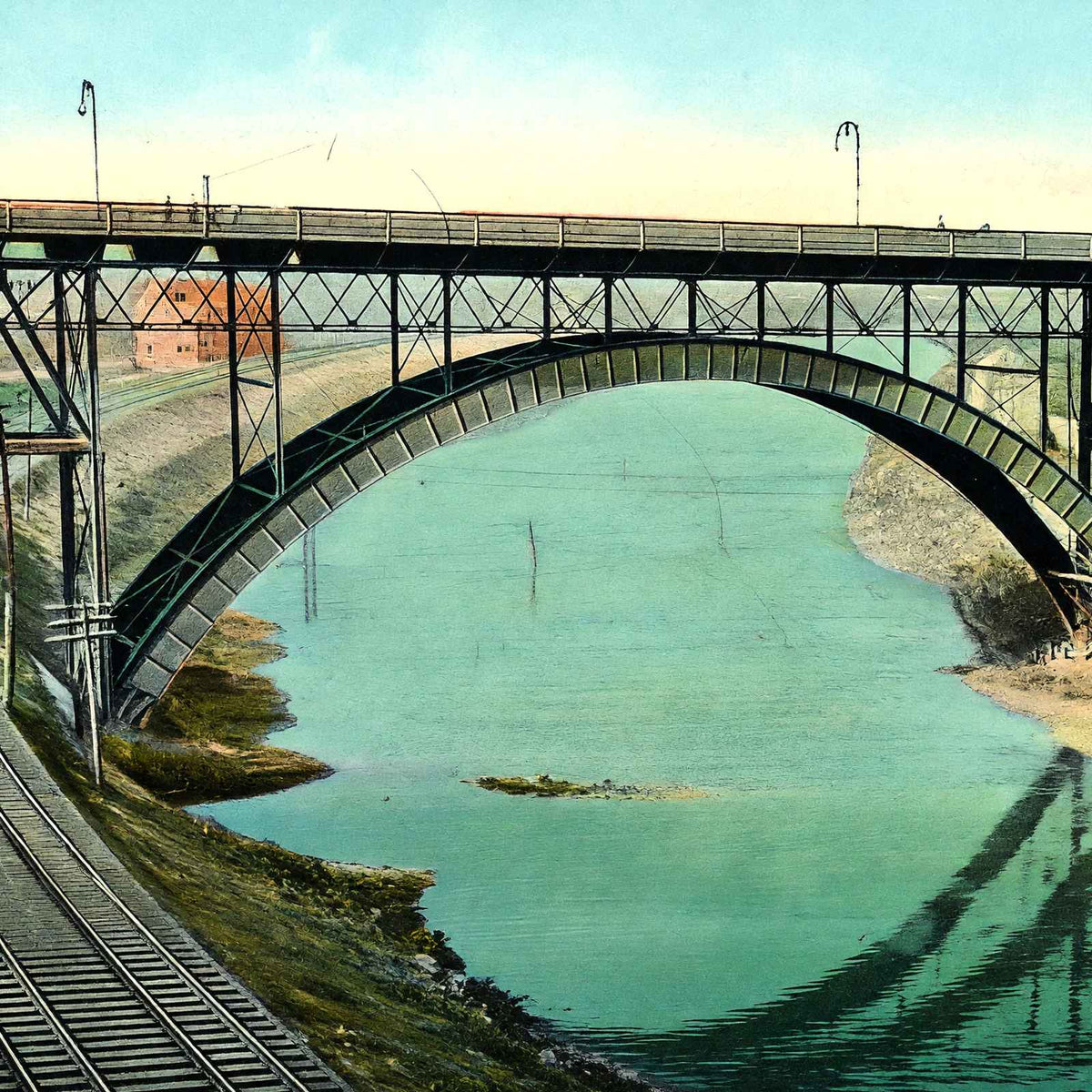 Market Street Viaduct Youngstown in 1907 Vintage Print (7 Sizes) - Reproduction