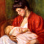 Young Mother Art Print 1898 Painting by Pierre-Auguste Renoir (6 Sizes)