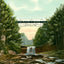 Youngstown Ohio High Bridge Mill Creek Park in 1907 Vintage Print (7 Sizes)