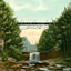 Youngstown Ohio High Bridge Mill Creek Park in 1907 Vintage Print (7 Sizes)