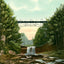 Youngstown Ohio High Bridge Mill Creek Park in 1907 Vintage Print (7 Sizes)