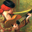 Young Spanish Woman with a Guitar 1898 by Renoir Art Print (6 Sizes) - Enhanced