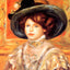 Young Woman in a Blue Hat 1900 by Pierre-Auguste Renoir Fine Art Print (6 Sizes)