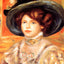 Young Woman in a Blue Hat 1900 by Pierre-Auguste Renoir Fine Art Print (6 Sizes)