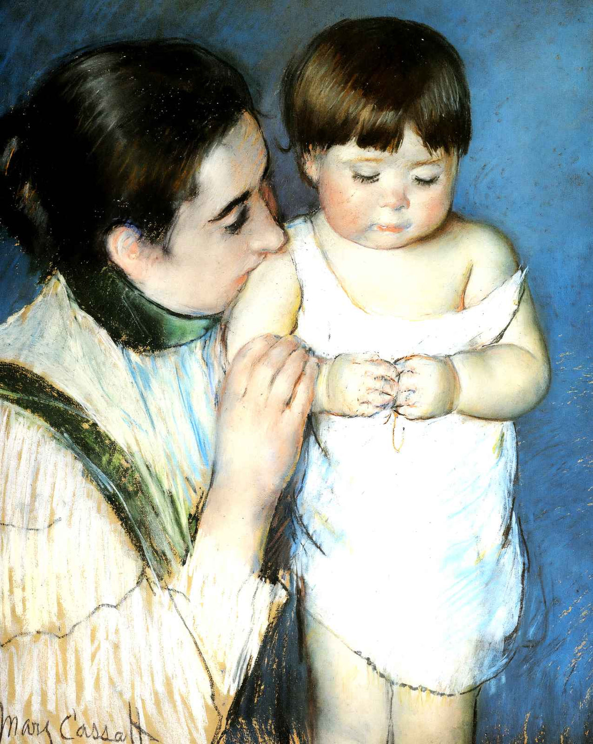 Young Thomas and His Mother painting by Mary Cassatt (1893)