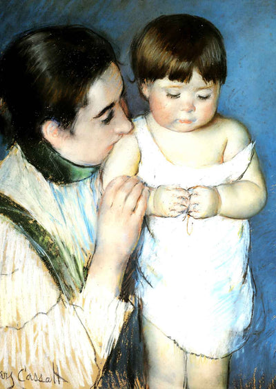 Young Thomas and His Mother 1893 by Mary Cassatt Fine Art Print (6 Sizes)